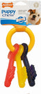 Nylabone Puppy Teething Key Flexible Geel&Blauw&Rood - Hondenspeelgoed - Small Tot 11kg