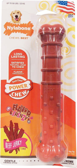 Nylabone Textured Dura Chew Beef Jerkey Voor Harde Bijters