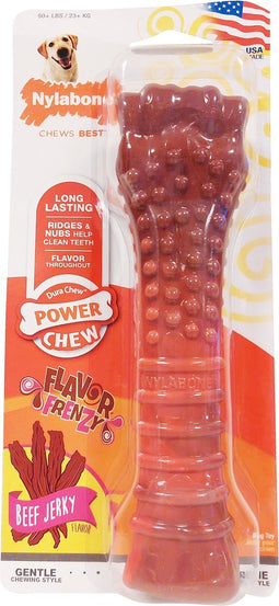 Nylabone Textured Dura Chew Beef Jerkey Voor Harde Bijters