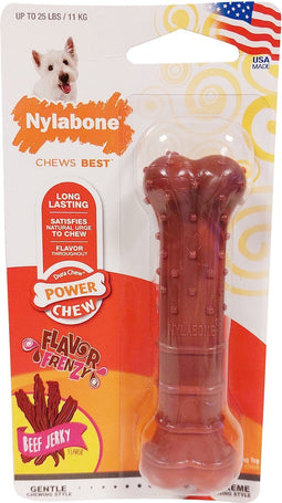 Nylabone Textured Dura Chew Beef Jerkey Voor Harde Bijters