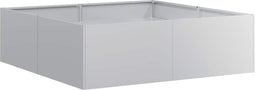 vidaXL - Plantenbak - 100x100x30 - cm - gegalvaniseerd - staal