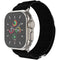 Nylon Alpine bandje voor de Apple Watch Series 1-9 / SE / Ultra (2) - 42/44/45/49 mm - Zwart