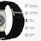 Nylon Alpine bandje voor de Apple Watch Series 1-9 / SE / Ultra (2) - 42/44/45/49 mm - Zwart