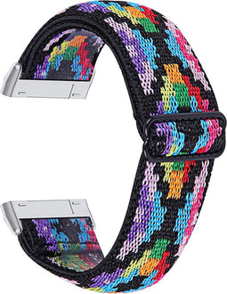 Nylon Bandje Geschikt Voor Fitbit Versa 3, Sense - Azteca