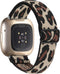 Nylon Bandje Geschikt Voor Fitbit Versa 4, Sense 2 - Luipaard Print