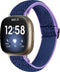 Nylon Bandje Geschikt Voor Fitbit Versa 4, Sense 2 - Paars