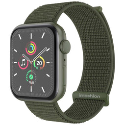 Nylon⁺ bandje voor de Apple Watch Series 1-9 / SE / Ultra (2) - 42/44/45/49 mm - Army Green