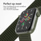 Nylon⁺ bandje voor de Apple Watch Series 1-9 / SE / Ultra (2) - 42/44/45/49 mm - Army Green