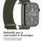 Nylon⁺ bandje voor de Apple Watch Series 1-9 / SE / Ultra (2) - 42/44/45/49 mm - Army Green
