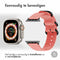 Nylon bandje voor de Apple Watch Series 1-9 / SE / Ultra (2) - 42/44/45/49 mm - Roze