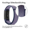 Nylon bandje voor de Fitbit Charge 3 / 4 - Donkerblauw
