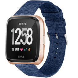 Nylon bandje voor de Fitbit Versa 2 / Versa Lite - Blauw