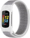 Nylon Loop Bandje Met Case Geschikt Voor Fitbit Charge 5 - One Size - Grijs