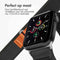 Nylon Trail bandje voor de Apple Watch Series 1-9 / SE - 38/40/41 mm - Pure Black