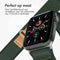 Nylon Trail bandje voor de Apple Watch Series 1-9 / SE / Ultra (2) - 42/44/45/49 mm - Legergroen