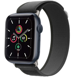 Nylon Trail bandje voor de Apple Watch Series 1-9 / SE / Ultra (2) - 42/44/45/49 mm - Zwart