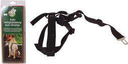 Nylon veiligheidstuig halsband max. 6 cm - buik max. 8 cm zwart 50-60 x 70-80 cm - 1 ST