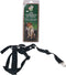 Nylon veiligheidstuig halsband max. 6 cm - buik max. 8 cm zwart 50-60 x 70-80 cm - 1 ST