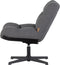 WOOOD Vinny Draaifauteuil - Bouclé - Antraciet - 80x75x75