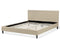 FITOU - Tweepersoonsbed - Beige - 160 x 200 cm - Polyester