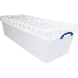 Really Useful Box - Box opbergdoos 134 l XL, nestbaar, transparant