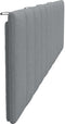 vidaXL - Hoofdbordkussen - 200 - cm - stof - lichtgrijs