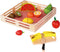 Tooky Toy Houten Fruitkist Met Snijfruit 21-delig