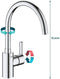 GROHE Feel - Keukenkraan - Hoge uitloop 0°/150° draaibereik - Chroom