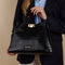 Valentino Bags Anastasia - Handtas - Croco-materiaal met gouden sluiting - Zwart
