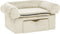 vidaXL - Hondenbank - met - lade - 75x50x38 - cm - pluche - crèmekleurig
