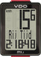 VDO M1 WL A1 -Fietscomputer - Draadloos - Analoog - Zwart/Rood