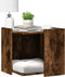 vidaXL - Kattenbakkast - 53x53x51 - cm - bewerkt - hout - gerookt - eikenkleurig