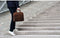DSTRCT Wall Street - Leren Laptoptas - 15,4 inch - Zwart