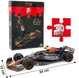 Red Bull Formule 1 3D puzzel Max Verstappen - Decoratief object - Hoogte 34 cm