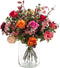 Emerald - Boeket Flame Roses - 45cm hoog - Rood - 21 stelen - Kunstboeket - Zijde boeket