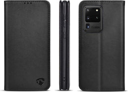 Nedis Smartphone Wallet Book - Gebruikt voor: Samsung - Samsung Galaxy S20 Ultra - Geschikt voor 1 Kaart - Zwart - PU / TPU - Verstelbare standen