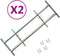 vidaXL - Raambeveiligingen - verstelbaar - 2 - st - 700-1050 - mm