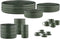 SCANDI Compleet Servies - 36 delen - Keramiek - Olijf (36 stuks)