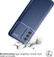 iMoshion Hoesje Geschikt voor Motorola Moto G31 Hoesje Siliconen - iMoshion Carbon Softcase Backcover - Blauw