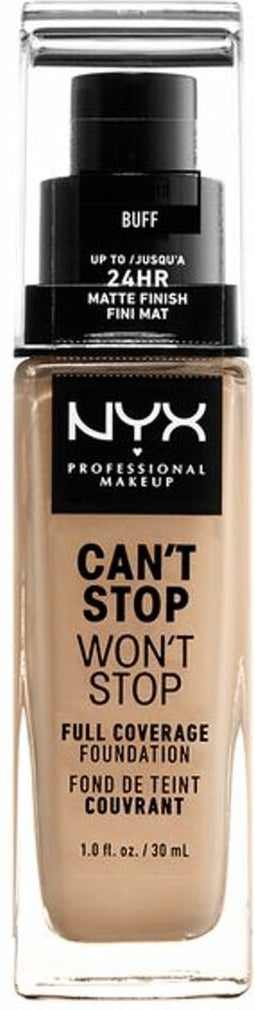 Nyx Professional Makeup Can't Stop Won't Stop Foundation - Buff - Volledig Dekkende Foundation - Licht