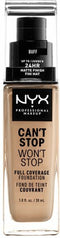 Nyx Professional Makeup Can't Stop Won't Stop Foundation - Buff - Volledig Dekkende Foundation - Licht