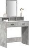 vidaXL - Kaptafel - met - Laden - - - Betonnen - Grijs - 79x41x140 - cm