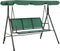vidaXL Schommelbank 170 cm textileen en staal groen