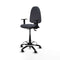 Piqueras y Crespo B1D01RF - Bureaustoel - Hoogteverstelbaar met armleuning - Donker grijs