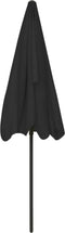 vidaXL - Strandparasol - 200x125 - cm - zwart