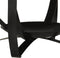 vidaXL - Salontafel - Ø - 68x43 - cm - massief - acaciahout - en - ijzer