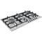 ETNA KGF889RVSA - Gaskookplaat 90 cm - Wokbrander - RVS