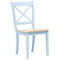 vidaXL - Eetkamerstoelen - 2 - st - massief - rubberwood - grijs - en - naturel
