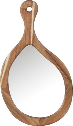 J-Line spiegel Palette - hout/glas - naturel - small - 36 x 63 cm