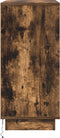 vidaXL - Nachtkastje - met - LED - in - Gerookt - Eiken - 71x34.5x75 - cm - Geperst - Hout